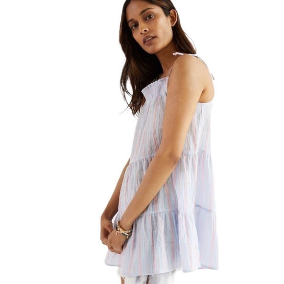 ANTHROPOLOGIE Maeve Gauzy Tiered Tunic Tank - Picture 4 of 7
